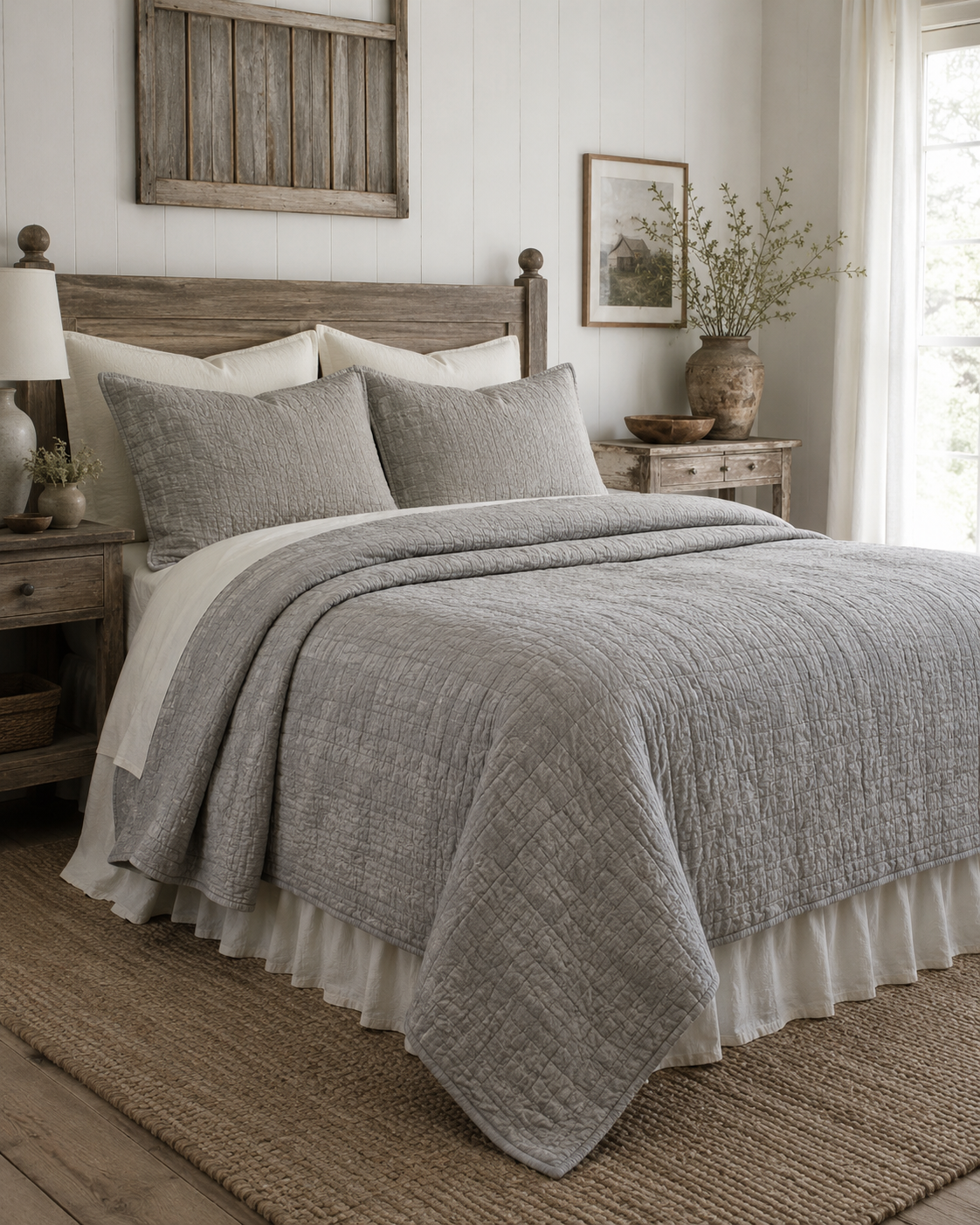 Vivisophi™ Ashwood Washed Quilt Set
