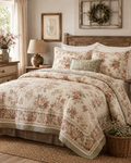 Vivisophi™ HearthBloom Floral Quilt Set