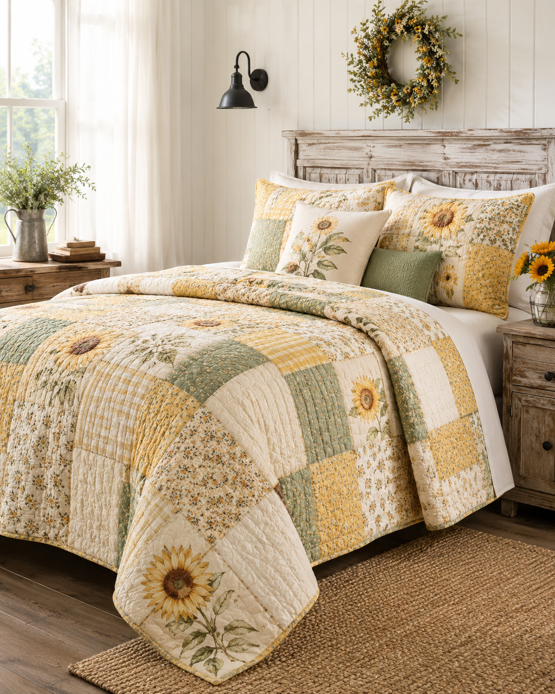 Vivisophi™ Sunfield Patchwork Quilt